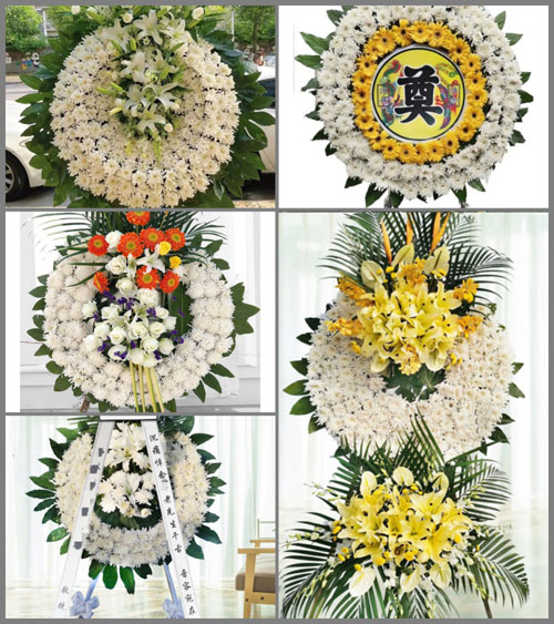湖北孝感市安陆市雷公镇赵垱村花圈速递